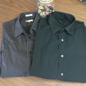 Set of Two Express Dress Shirts sz L